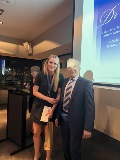 Dr Georgie Waters, winner of the acclaimed Don Webb Research Prize for paper entitled “Endoscopic Tendon Release for Iliopsoas Impingement after Total Hip Arthroplasty - Excellent Clinical Outcomes and Low Failure Rates.’