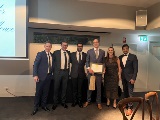 Winner of the Registrar selected 2023 Markus Kuster award for Excellence in Education – Dr Tom Bucher – presented by the graduating trainees of 2023